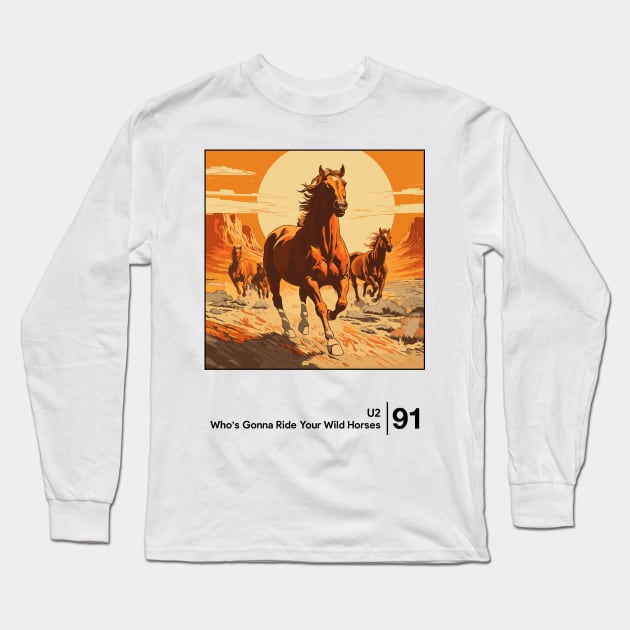 U2 / Minimalist Graphic Design Fan Artwork Long Sleeve T-Shirt by saudade